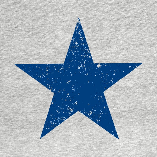 BASIC DEEP BLUE STAR DISTRESSED Weathered Effect by Scarebaby